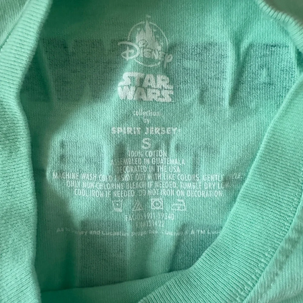 Star Wars The Mandalorian baby yoda Long Sleeve green spirit jersey Shirt small - Picture 2 of 4
